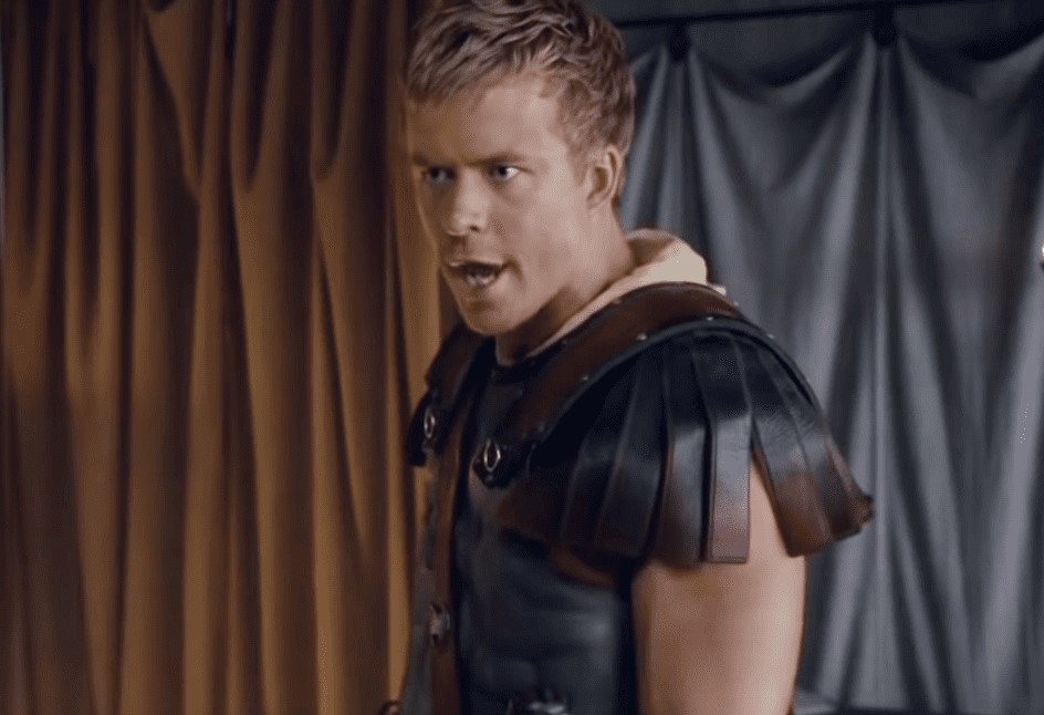 Julius Caesar, as depicted in Spartacus in roman clothes