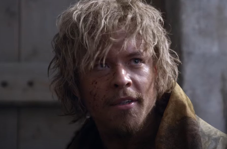 Julius Caesar, as depicted in Spartacus in roman clothes