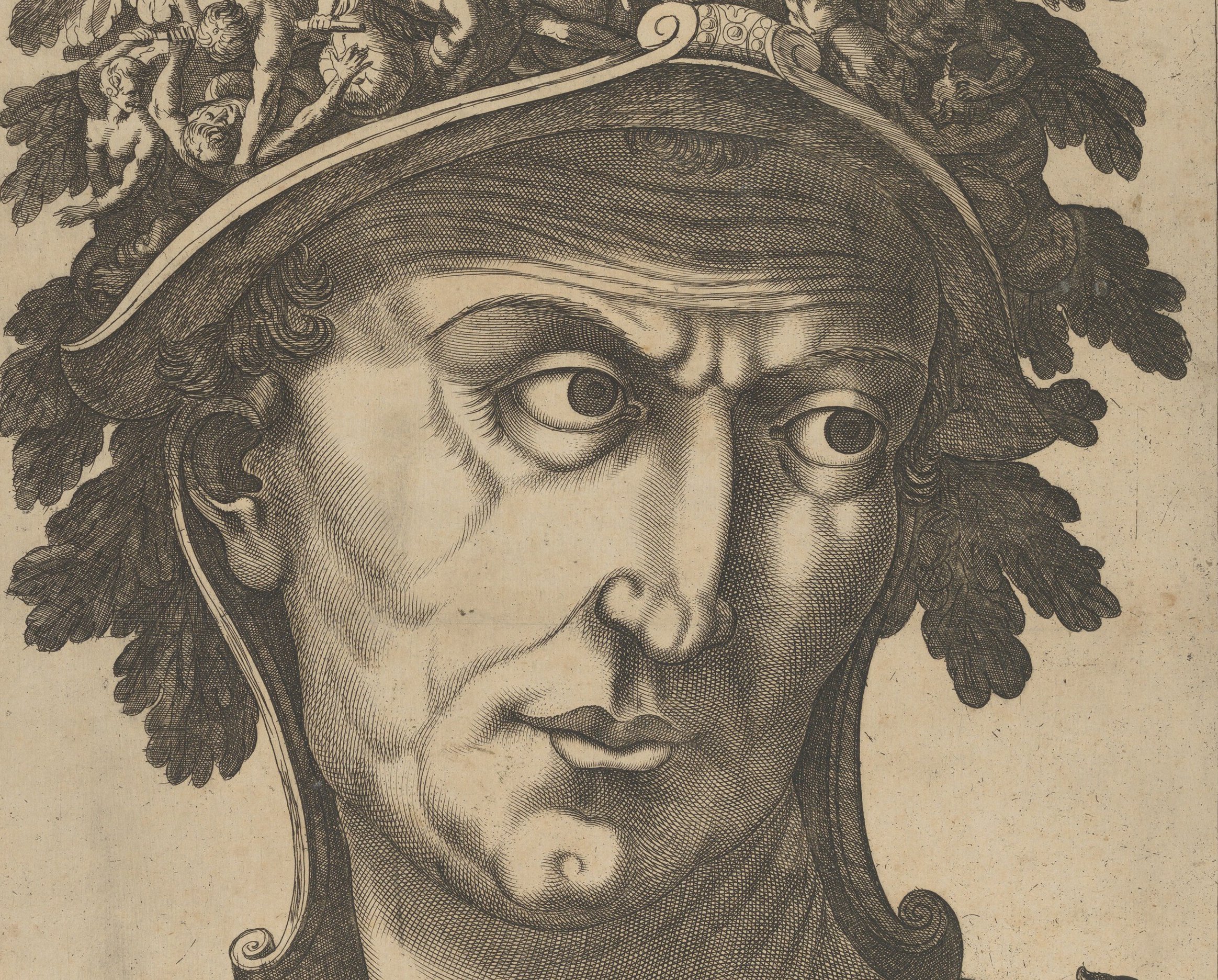 Julius Caesar looking to the right