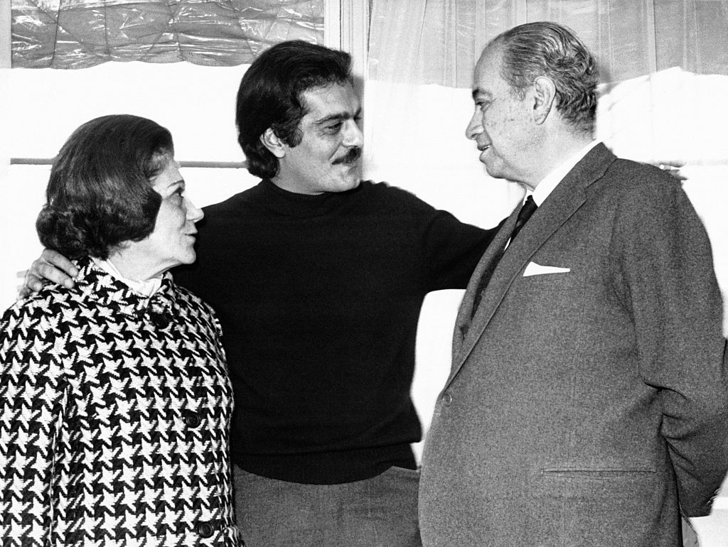 Egyptian actor Omar Sharif with his parents