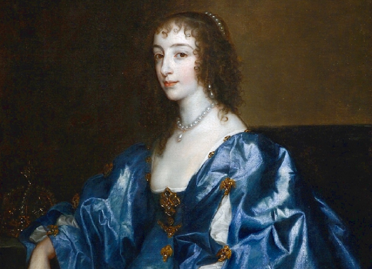 Portrait painting of Henrietta Maria de Bourbon - circa 1636 and circa 1638