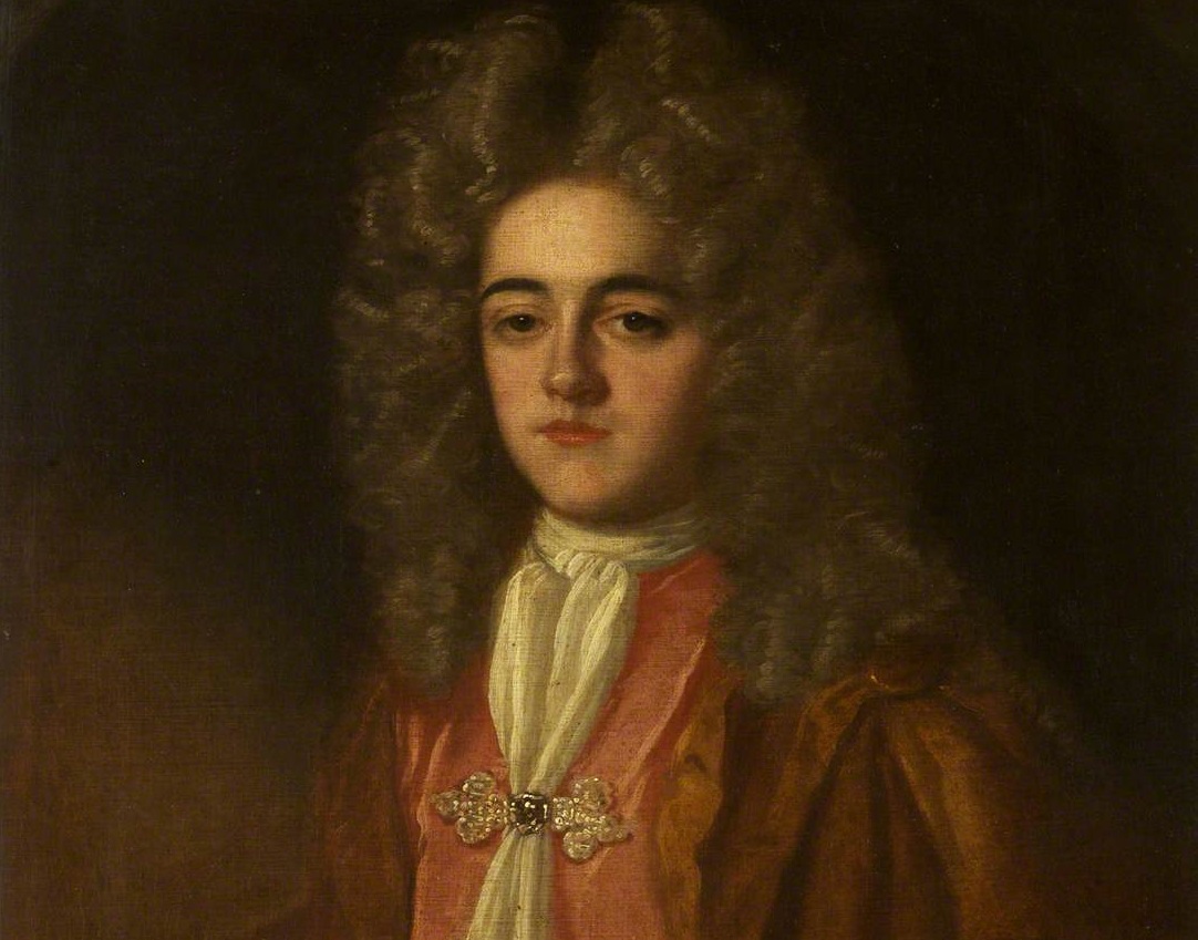 Portrait painting of James Scott, 1St Duke Of Monmouth wearing white shirt and brown coat - 1690