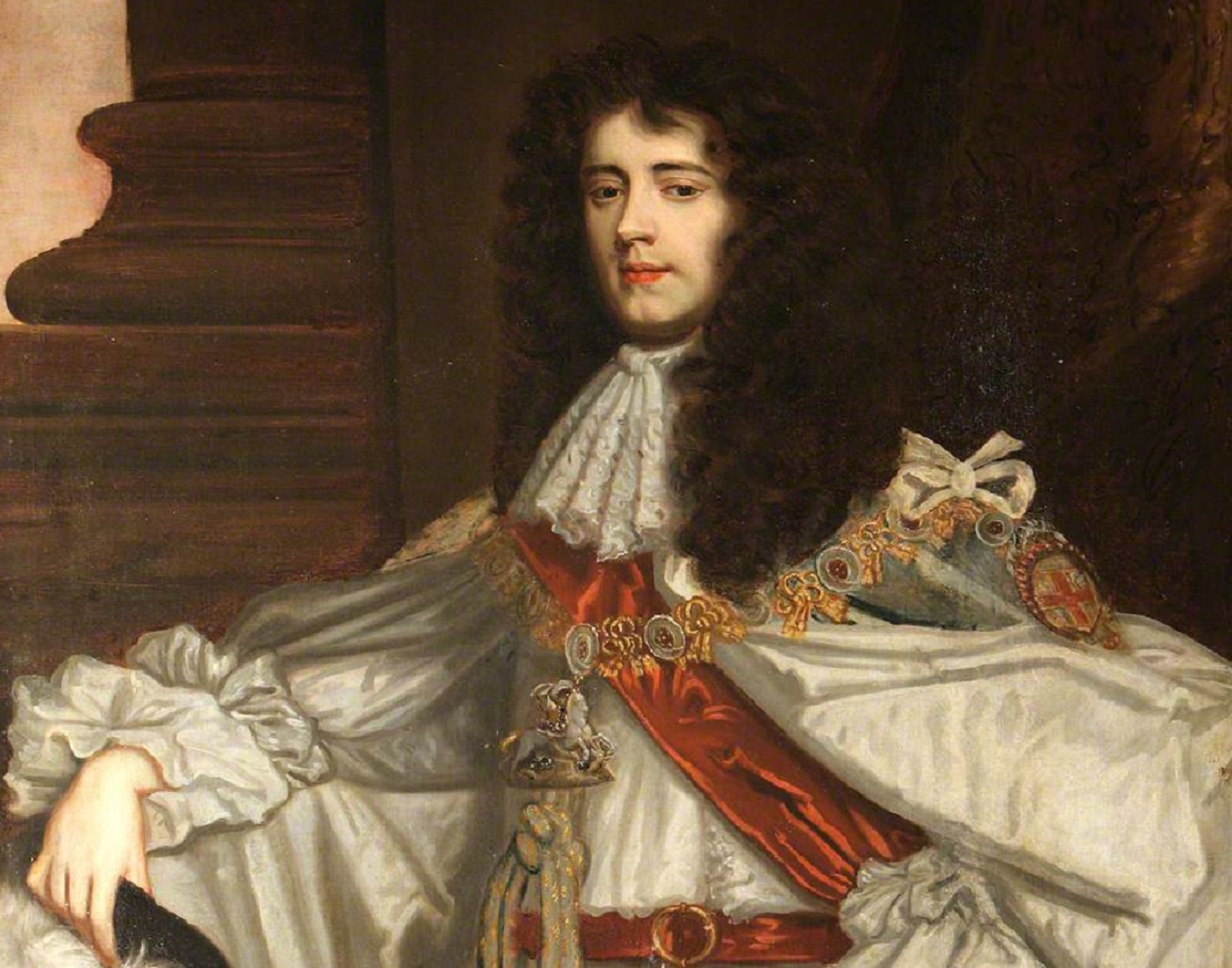 James Scott, 1st Duke of Monmouth and Buccleuch in Garter Robes - circa 1682