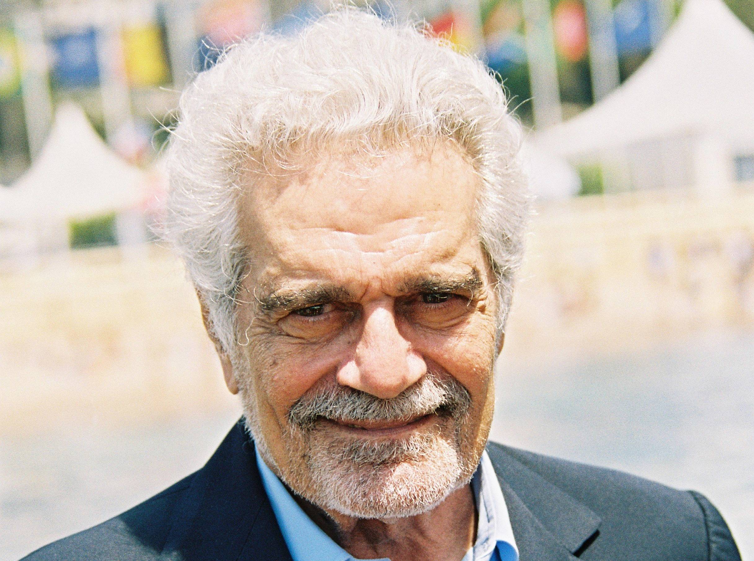 Omar Sharif attends Beach of hotel Majestice during the 57th International Cannes Film Festival May 18, 2004 in Cannes, France