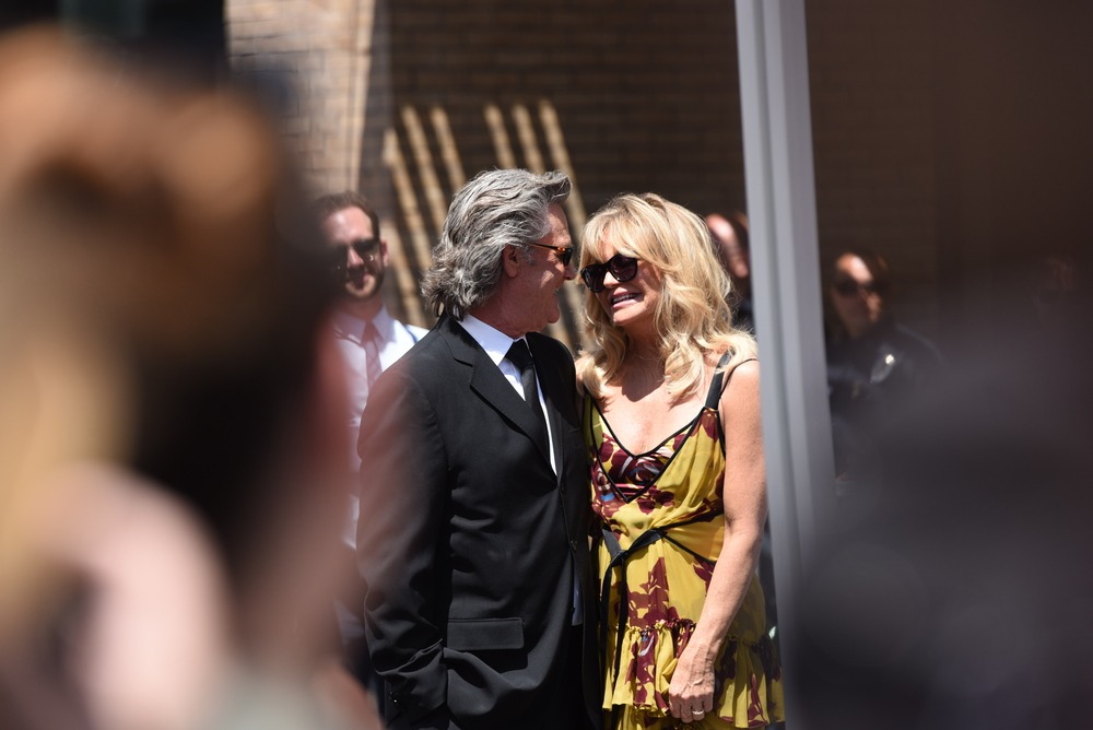 Kurt Russell and Goldie Hawn at their walk of fame star receiving ceremony at Hollywood Blvd on May 4, 2017 in Los Angeles, CA