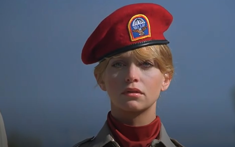 Goldie Hawn in Private Benjamin wearing a military uniform