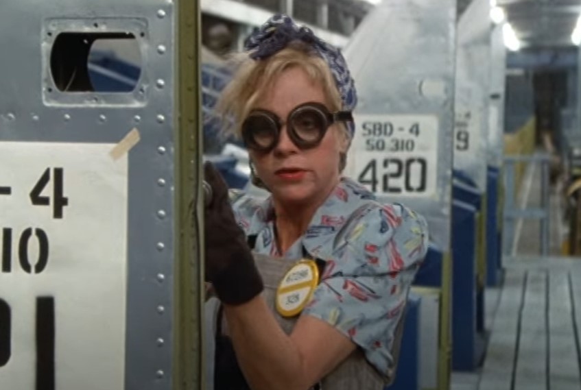 Goldie Hawn in Swing Shift working at plane factory