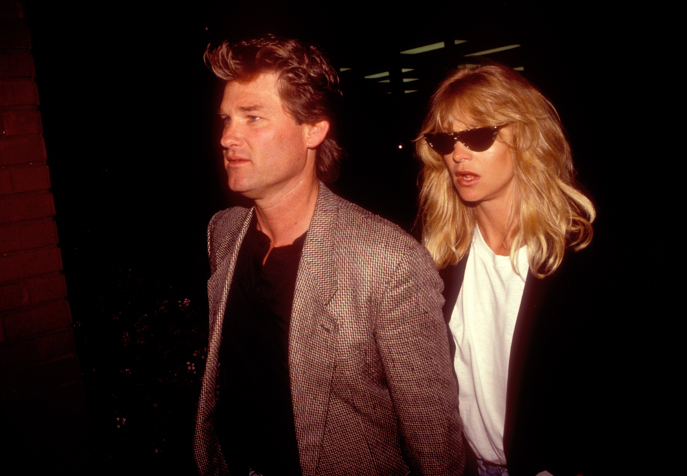 Goldie Hawn and Kurt Russell leave Spago restaurant in blazers