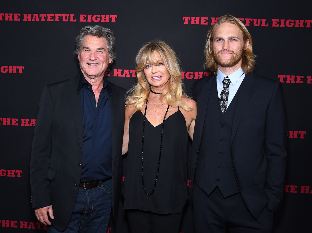 Kurt Russell, Goldie Hawn & Wyatt Russell arrives to the 