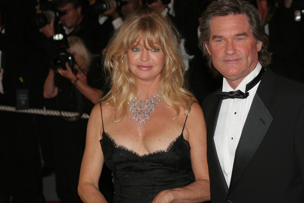 Actors Goldie Hawn and Kurt Russell attend the premiere of 'Death Proof' at the Palais des Festivals during the 60th Cannes Film Festival on May 22, 2007 in Cannes, France in formal clothes