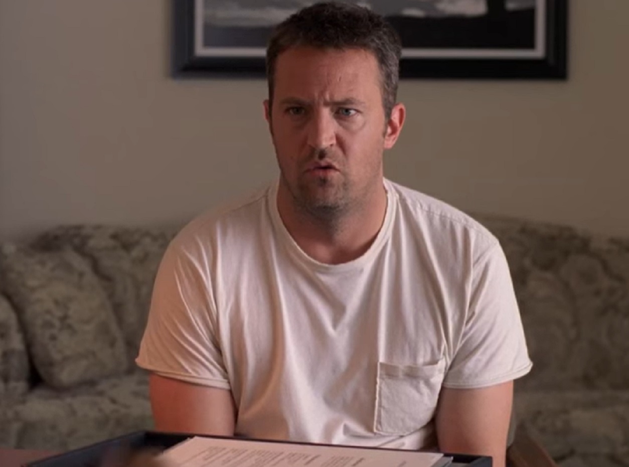 Screenshot: Matthew Perry looking shocked - from Numb (2007)