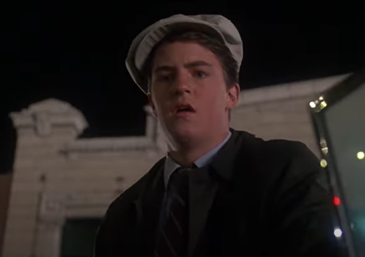 Screenshot: Matthew Perry looking surprised - from A Night In The Life Of Jimmy Reardon (1988)