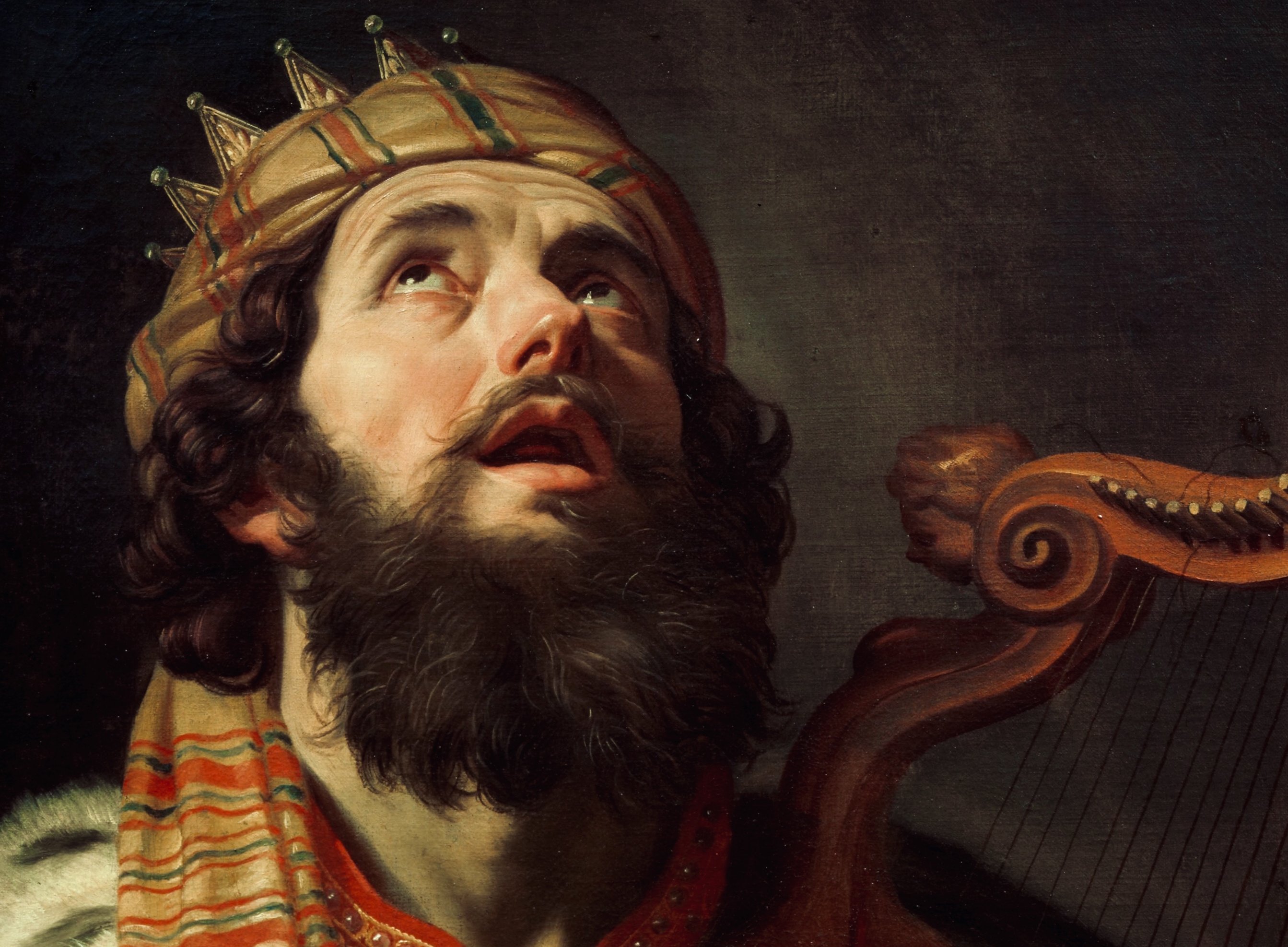 King David Playing the Harp