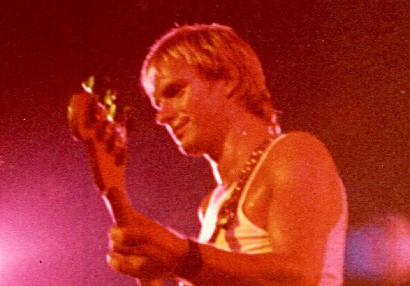 Sting, (The Police.) 1980 playing at guitar - 1980