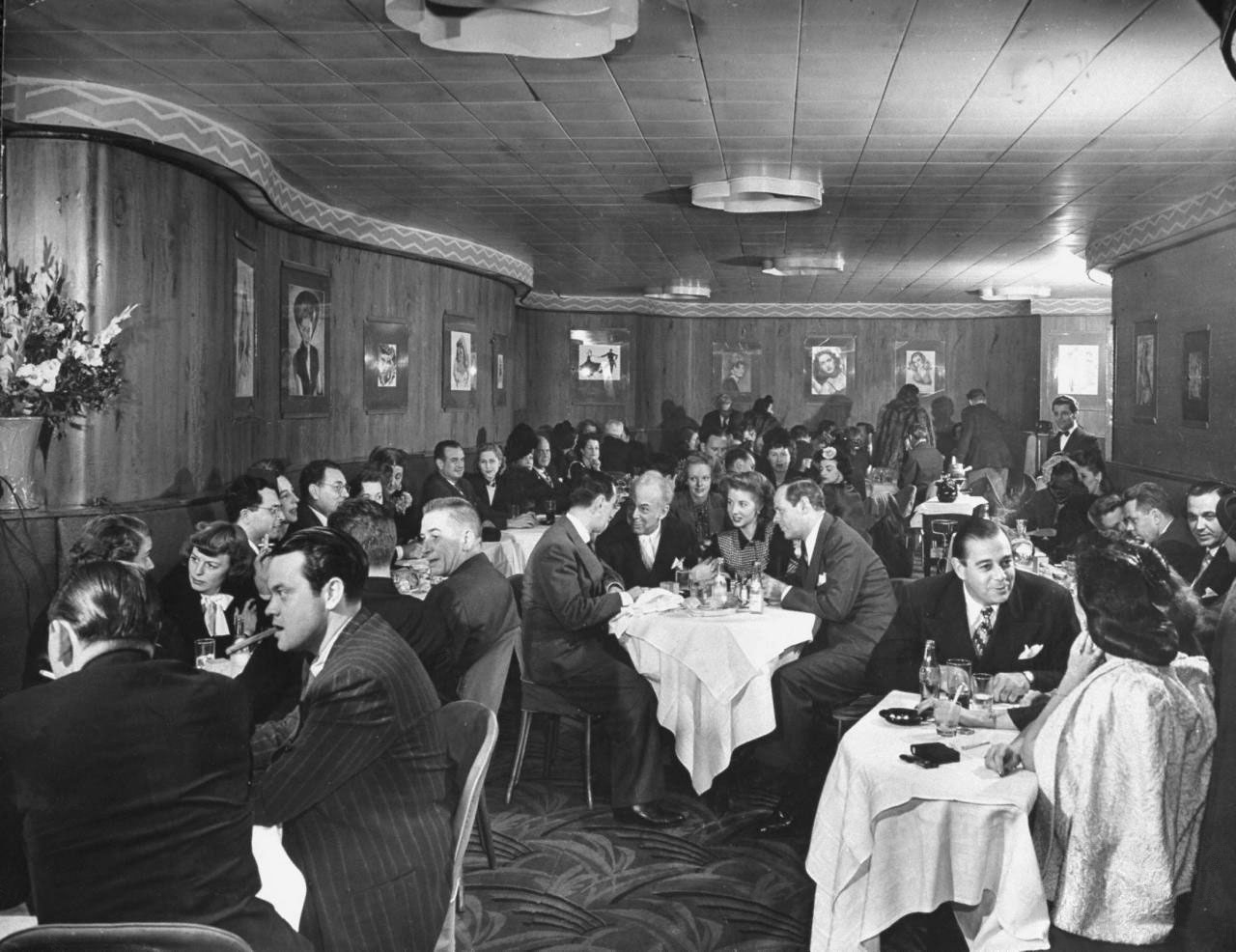 Photograph of the Cub Room of the Stork Club, a famous New York City nightclub