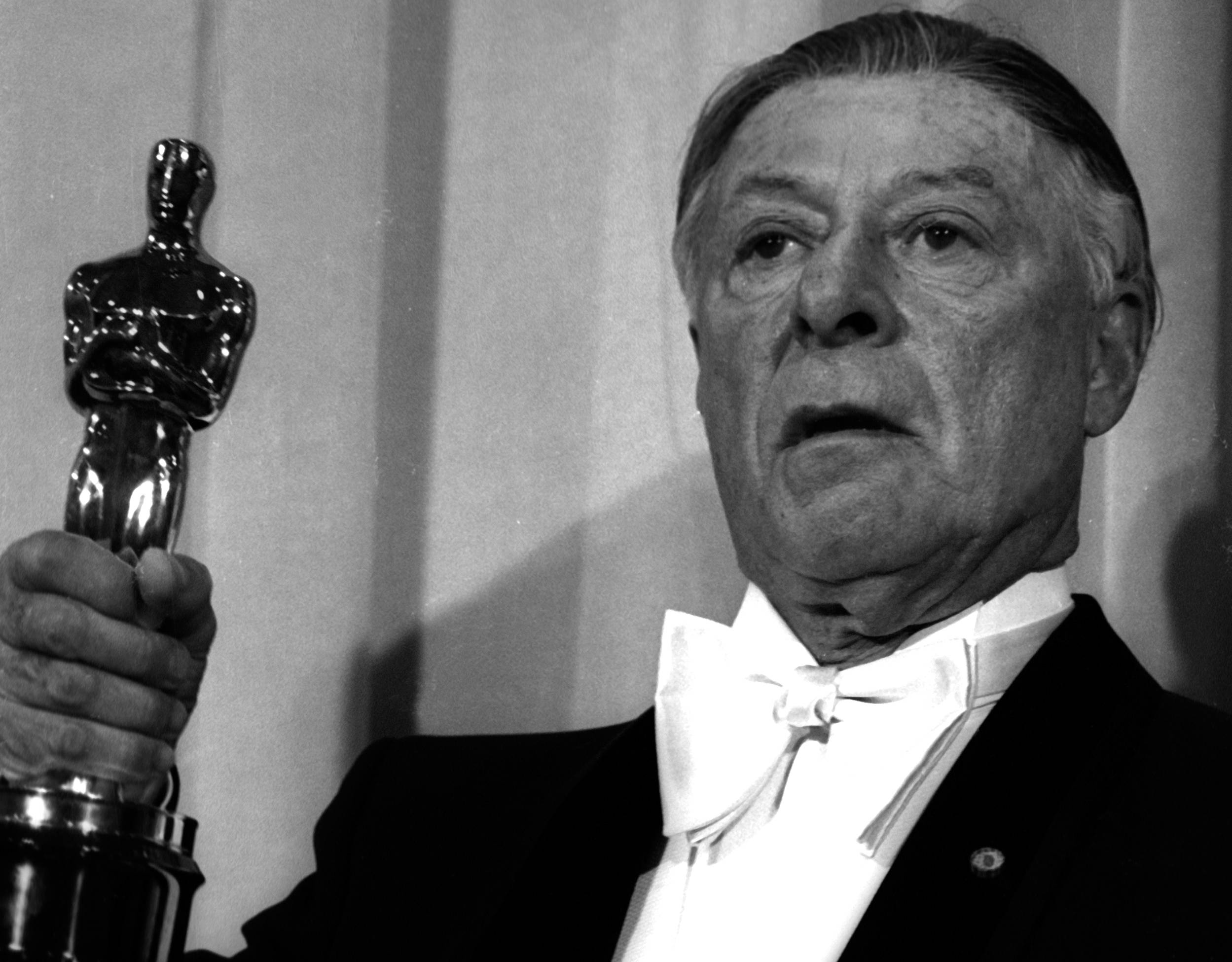 Actor George Jessel attends 42nd Annual Academy Awards on April 7, 1970 won Jean Hersholt Humanitarian Award