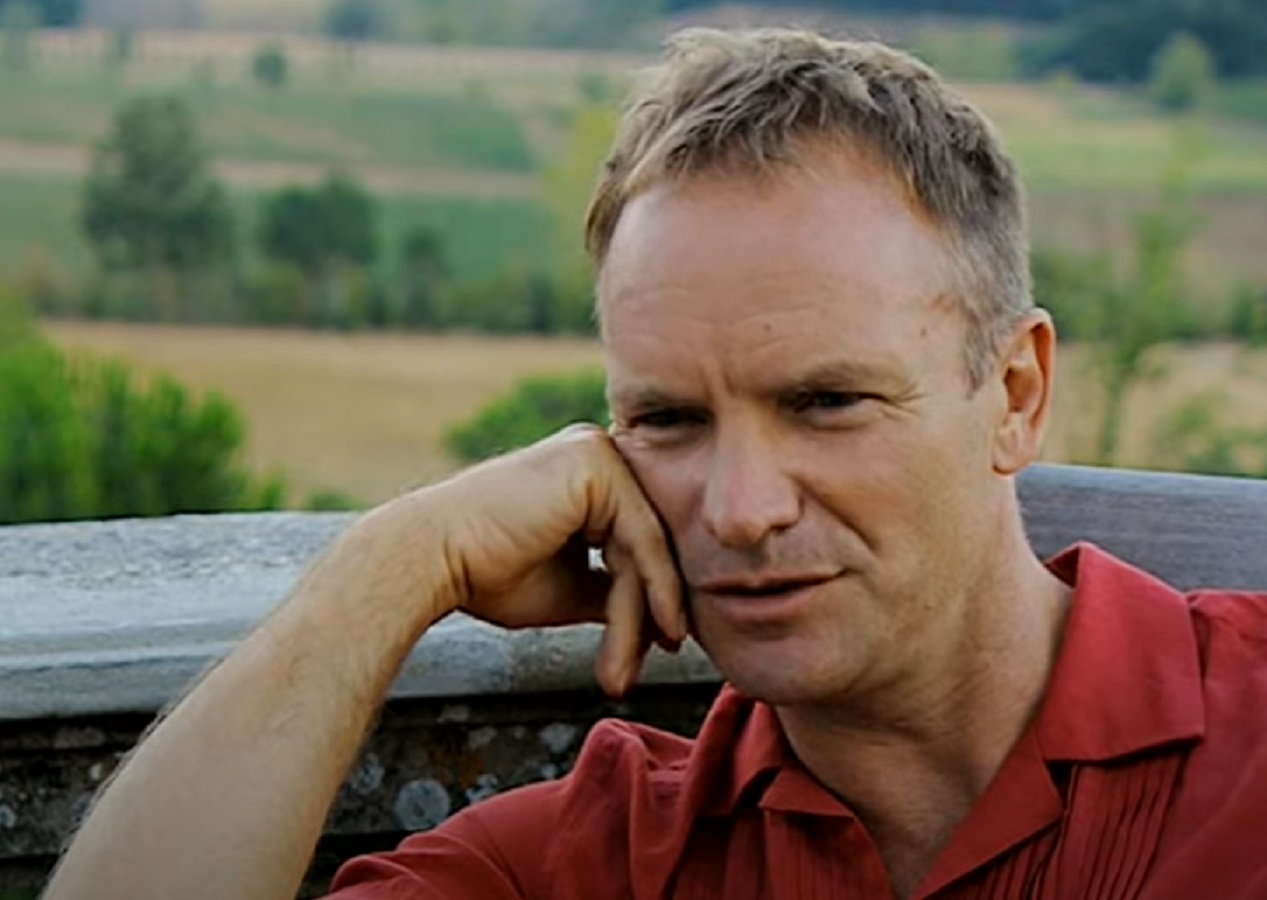 Screenshot: Sting talking outside - from Sting-All This Time (2001)
