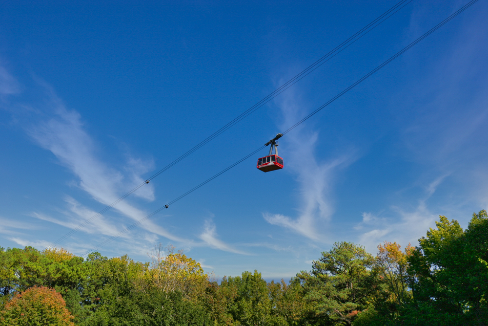 Sky lift in Autumn