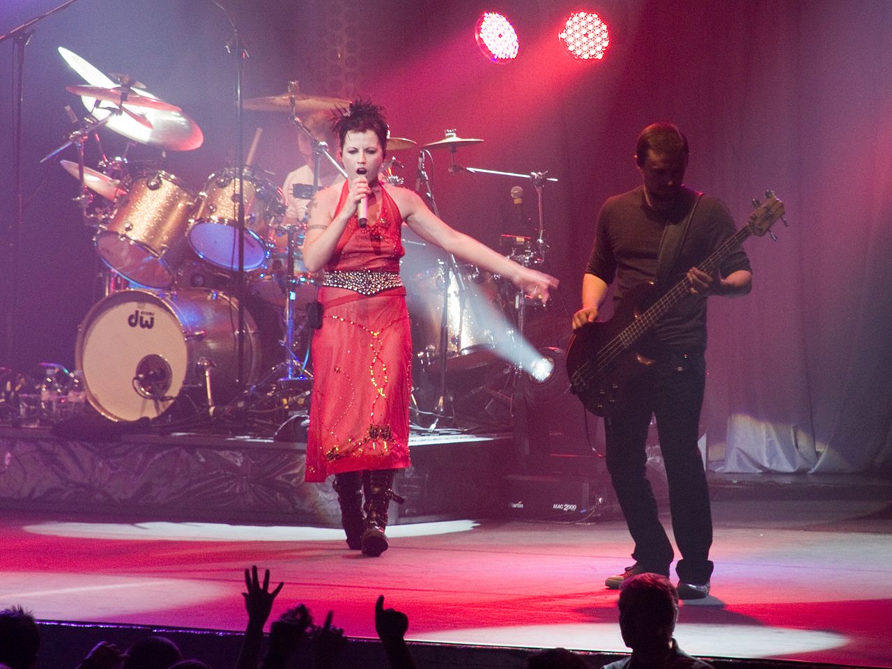 The Cramberries performing live on stage - 2010