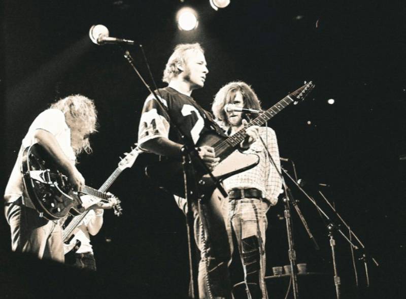 Crosby, Stills, Nash & Young at concert, August, 1974
