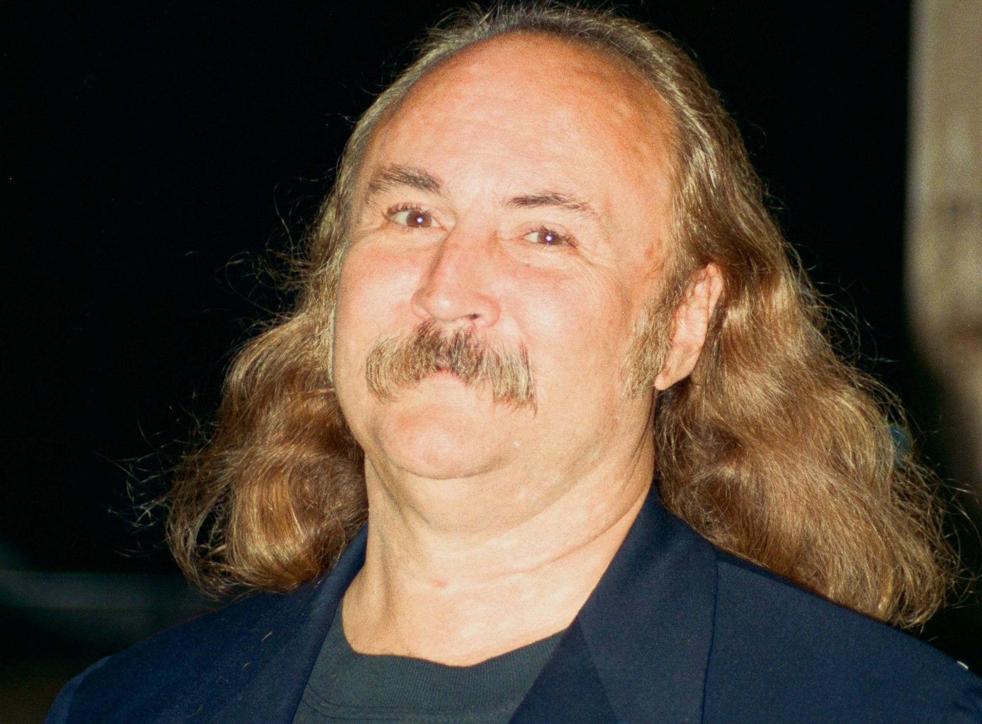 David Crosby 1995 in blue suit