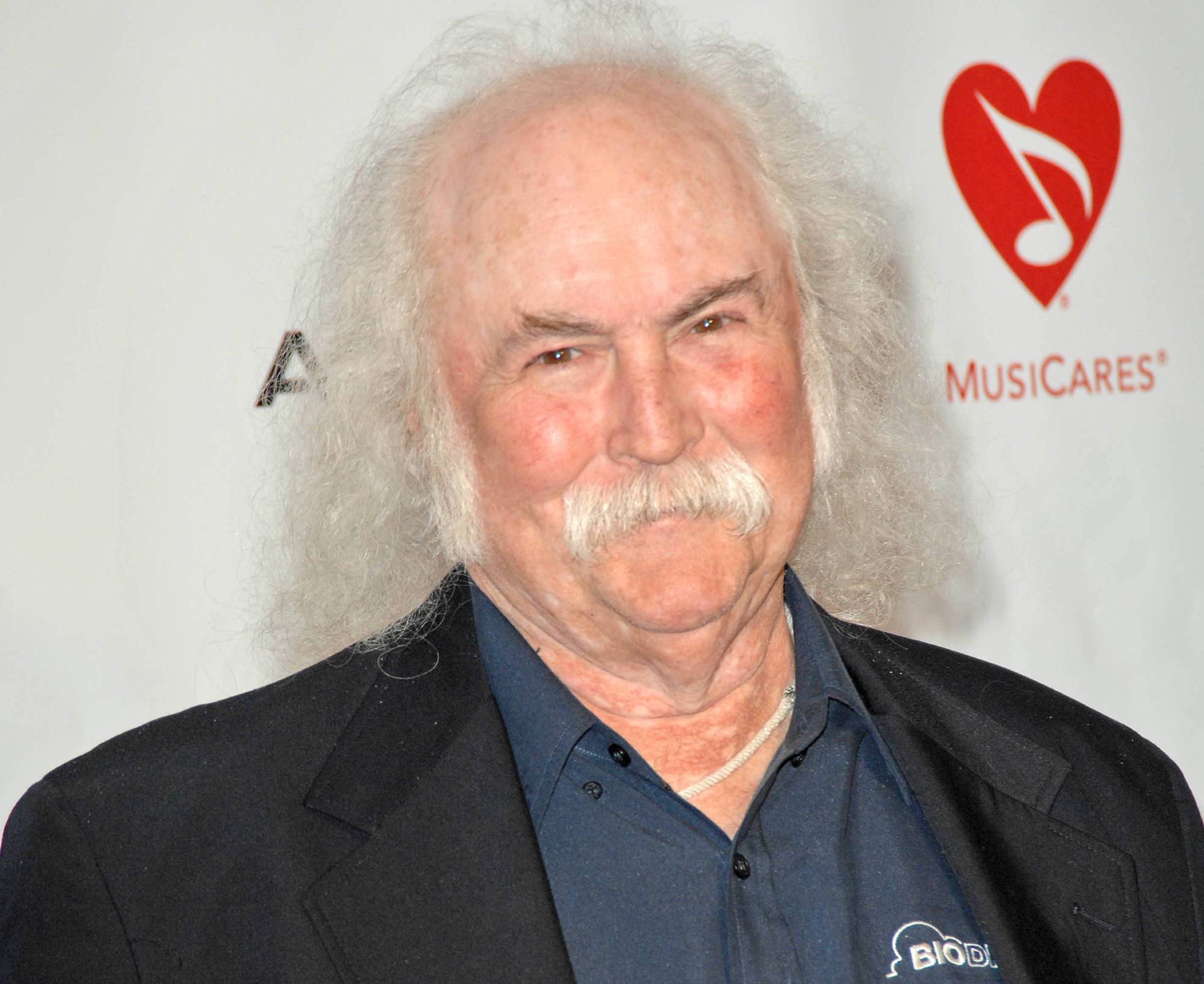 David Crosby at the 2010 MusiCares Person Of The Year Tribute To Neil Young, Los Angeles Convention Center, Los Angeles, CA in black jacket