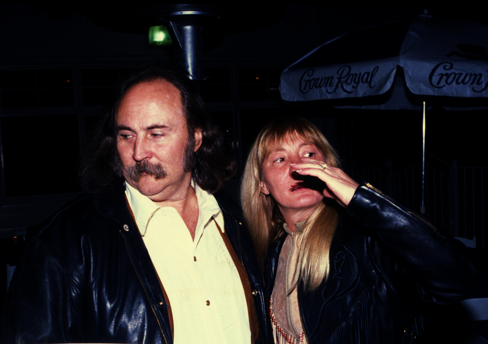 David Crosby of Crosby, Stills and Nash and his wife Jan