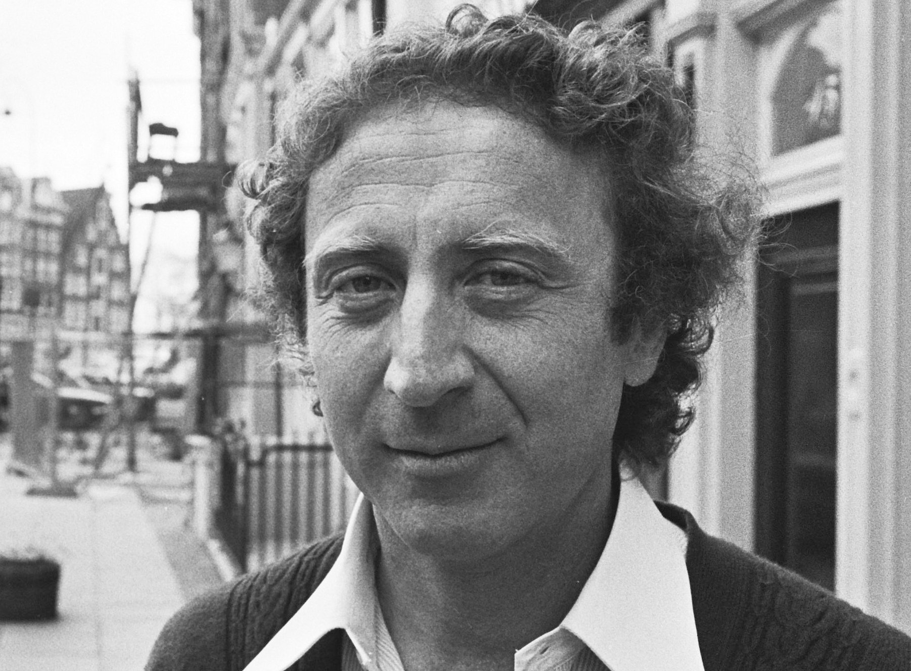 Gene Wilder in Amsterdam in sweater