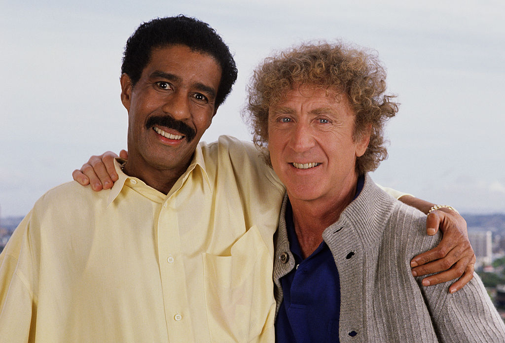 Actor comedians Richard Pryor (left) and Gene Wilder pose together