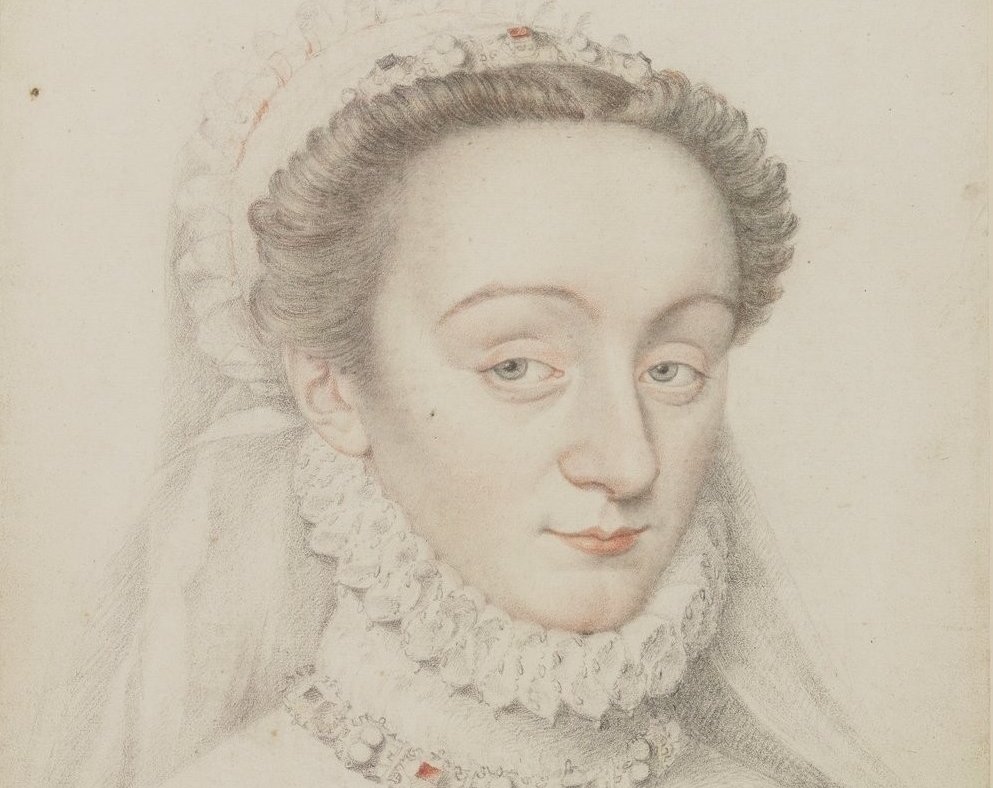 Charlotte de Beaune portrait in black and white