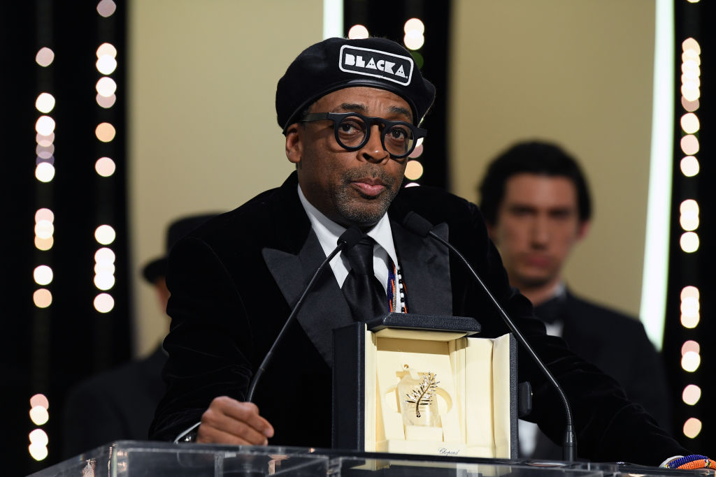 Director Spike Lee receives the Grand Prix award
