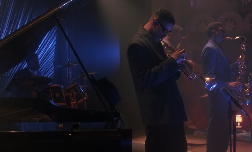 Denzel Washington in Mo' Better Blues (1990) playing an instrument