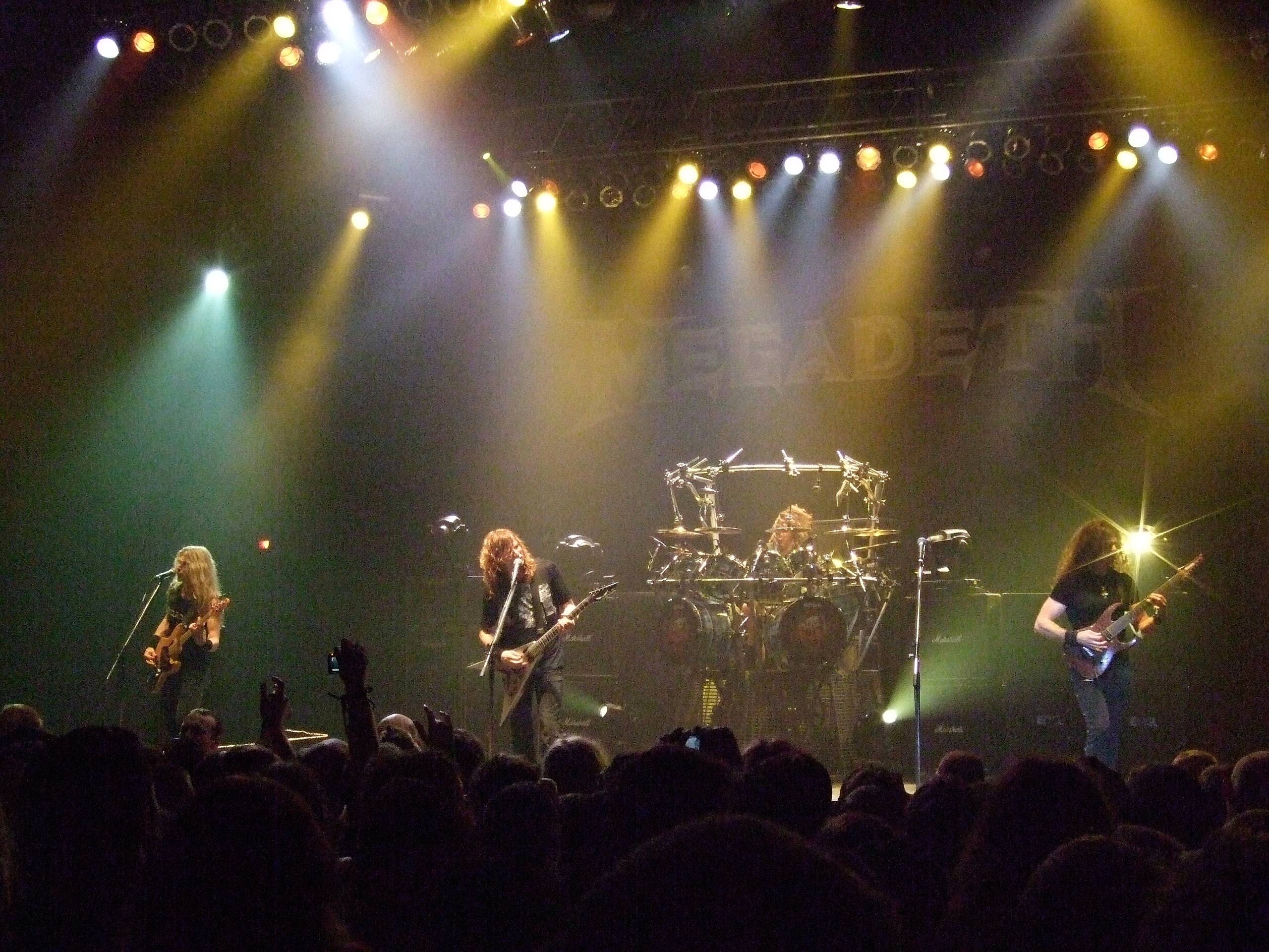 Megadeth concert and audience