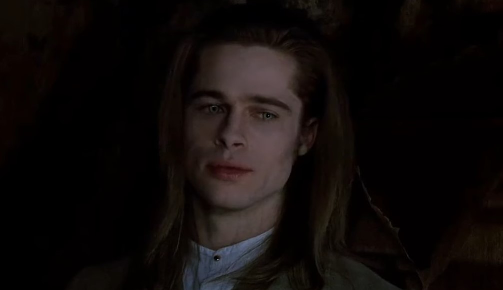 Brad Pitt in Interview With The Vampire in shirt