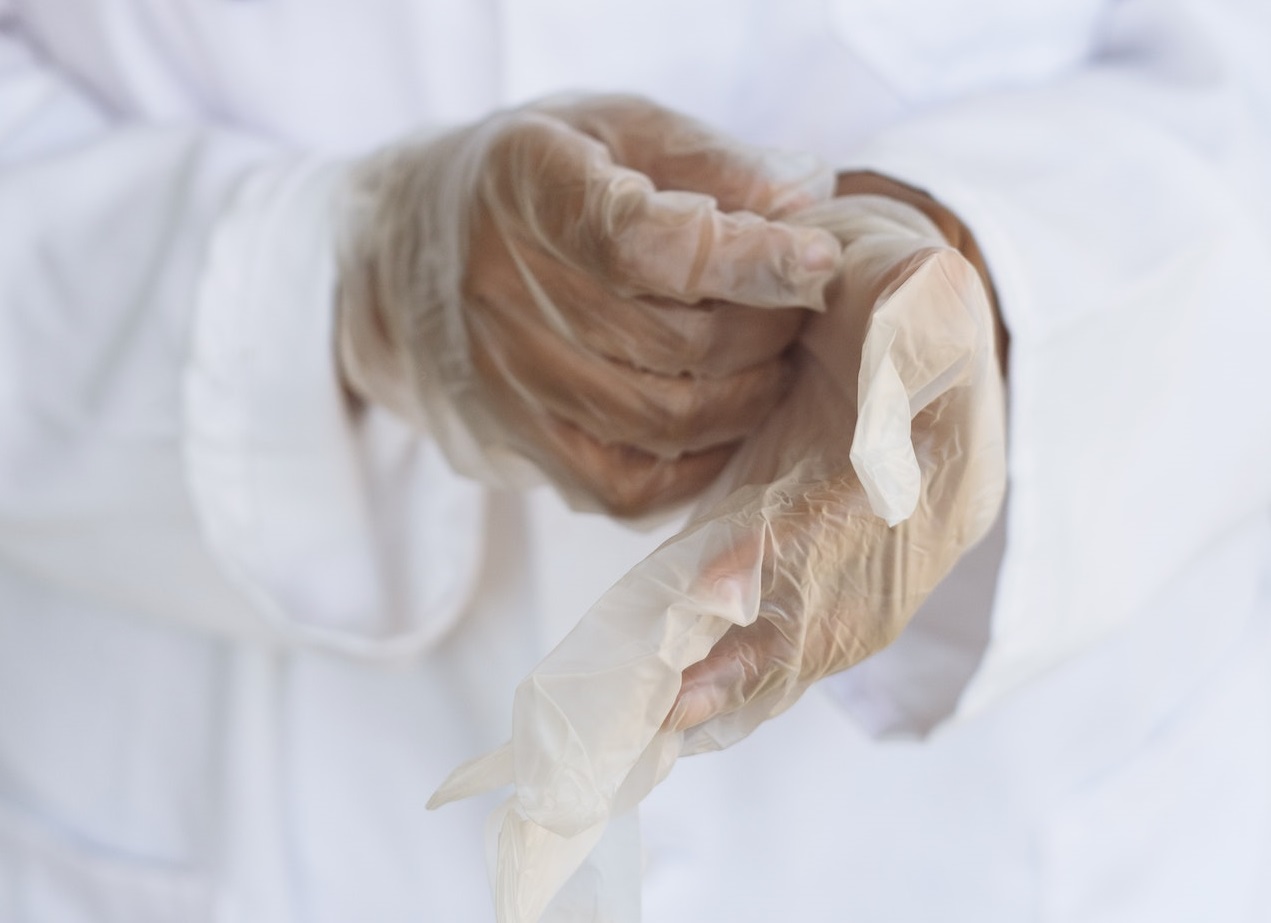 Doctor is preparing for surgery in hospital.