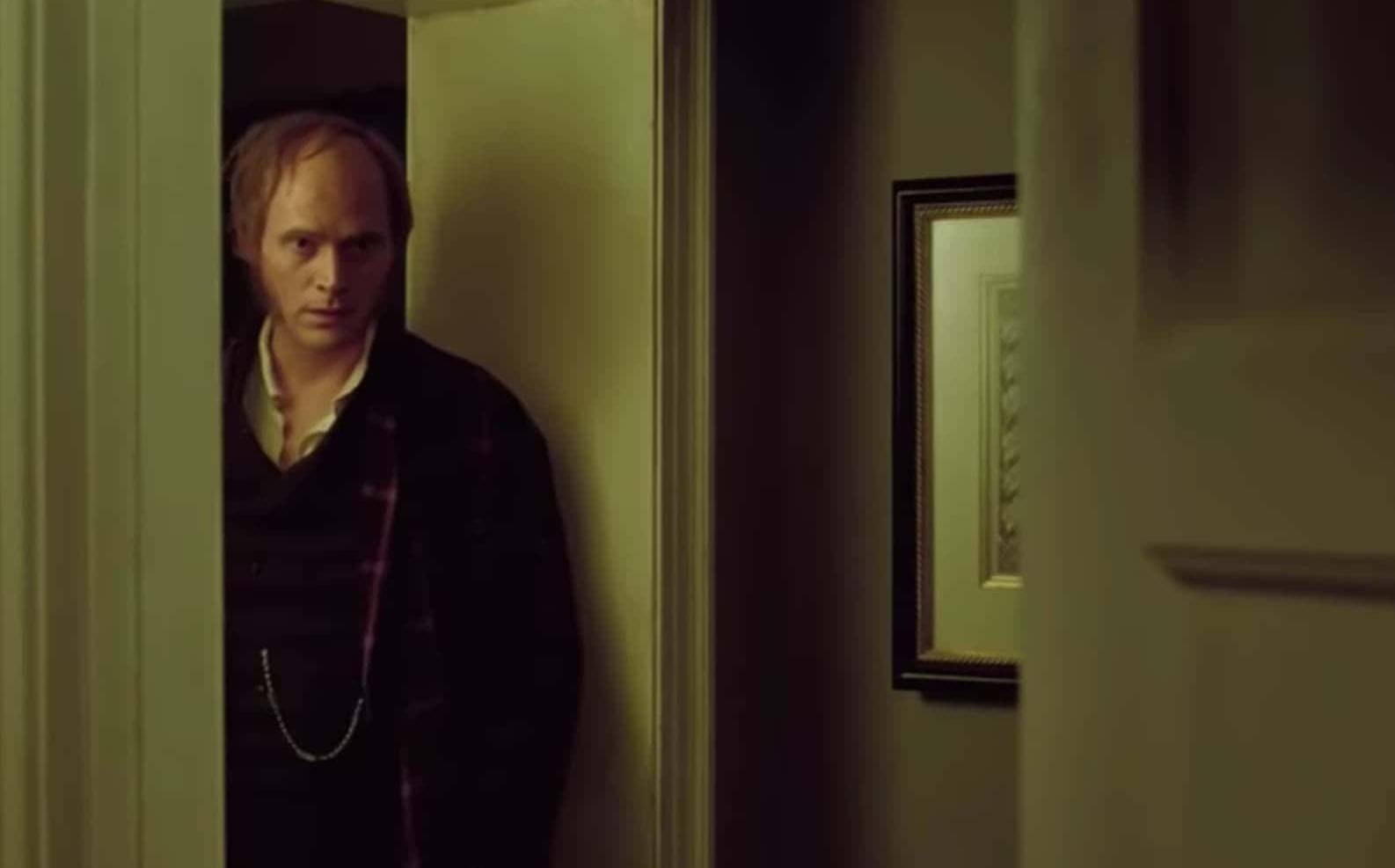 Paul Bettany as  Charles Darwin in Creation in brown suit