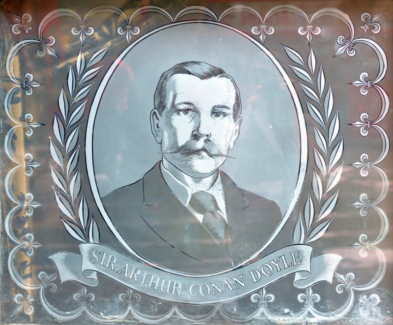 Sir Arthur Conan Doyle window