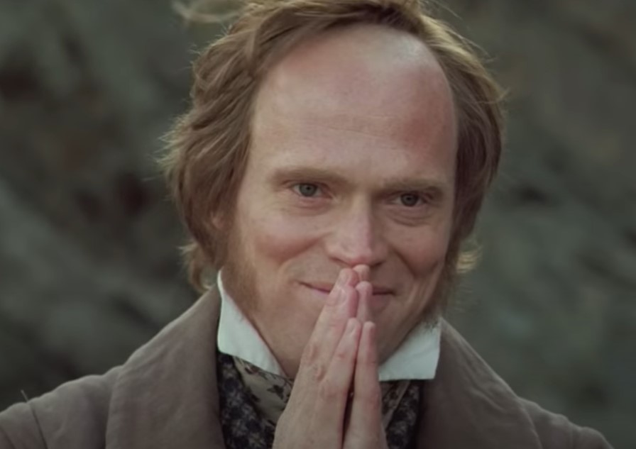 Paul Bettany as  Charles Darwin in Creation at a beach