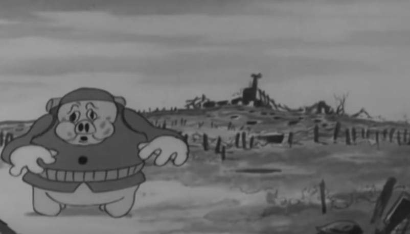 Porky Pig  into the battlefield