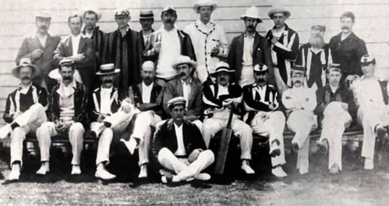 Arthur Conan Doyle playing  Cricket Game
