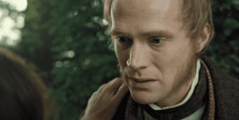 Paul Bettany as  Charles Darwin in Creation in a park
