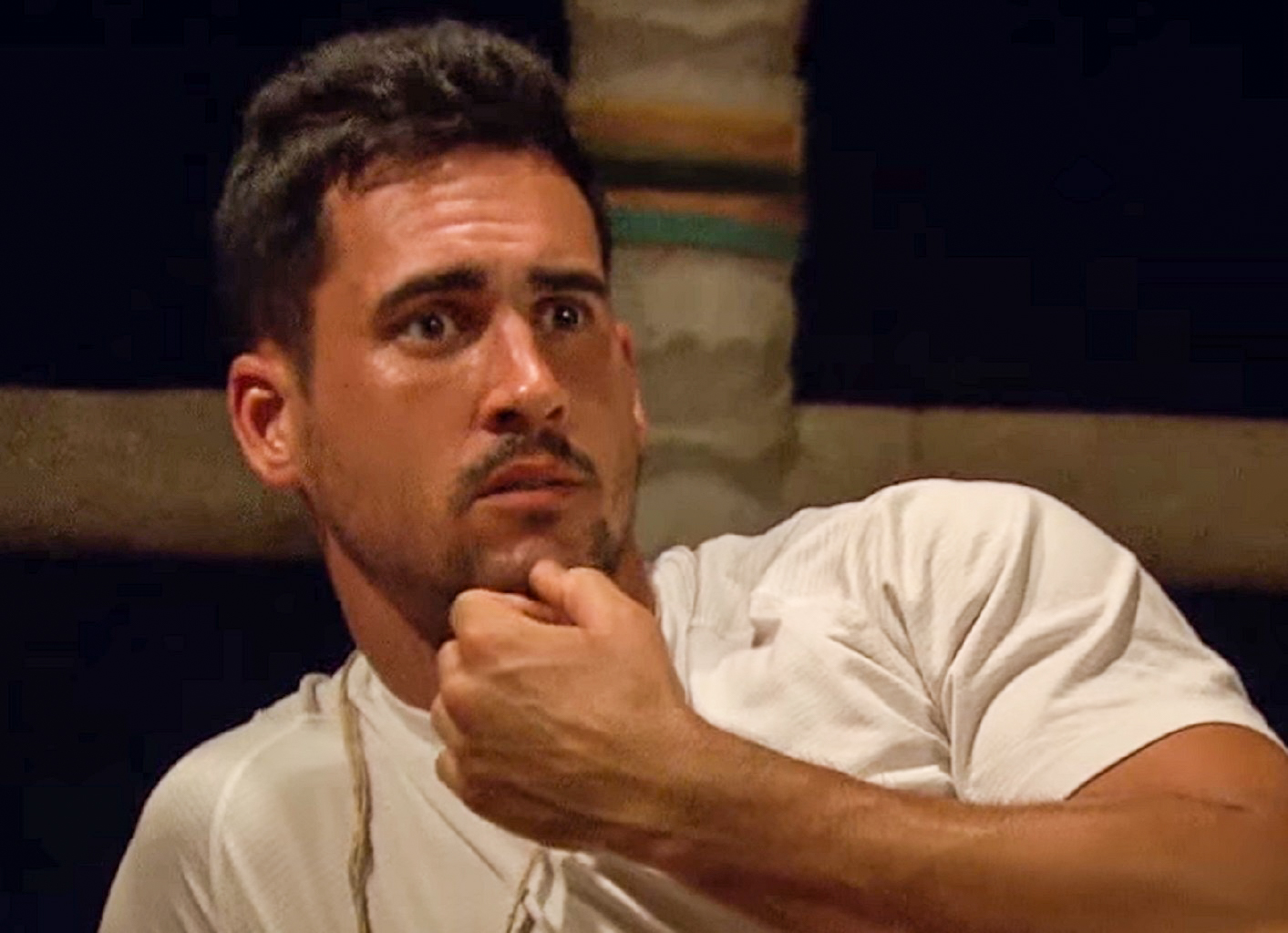 Screenshot: Josh Murray  is looking surprised - from The Bachelor (American TV series)
