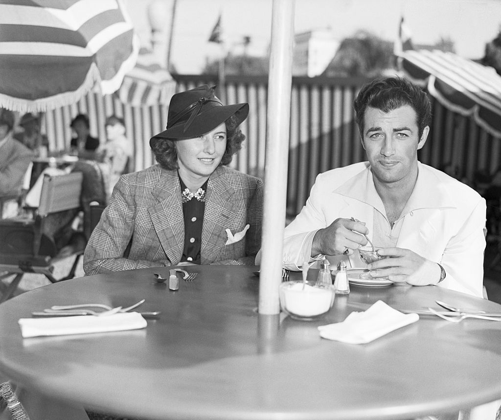 Barbara Stanwyck and her constant escort Robert Taylor, newest 