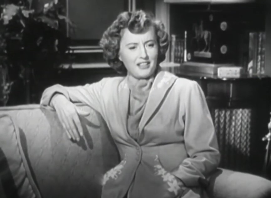 Barabara Stanwyck  in East Side, West Side   angry speaking to someone