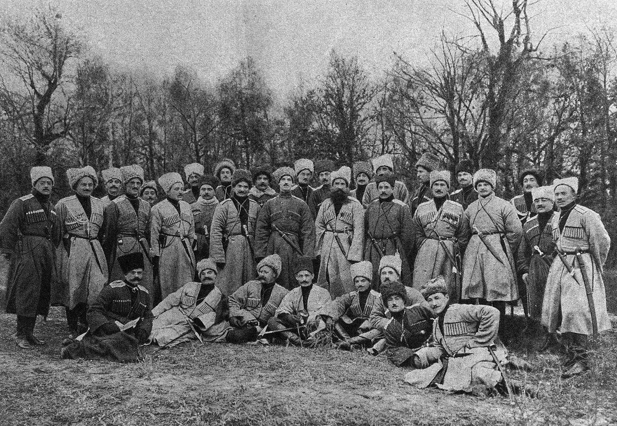 Grand Duke Michael Alexandrovich And The Savage Division Officers - 1914