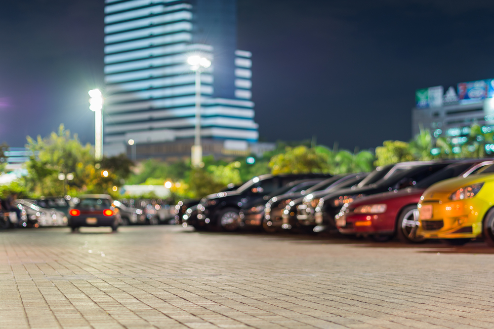 car parking at night