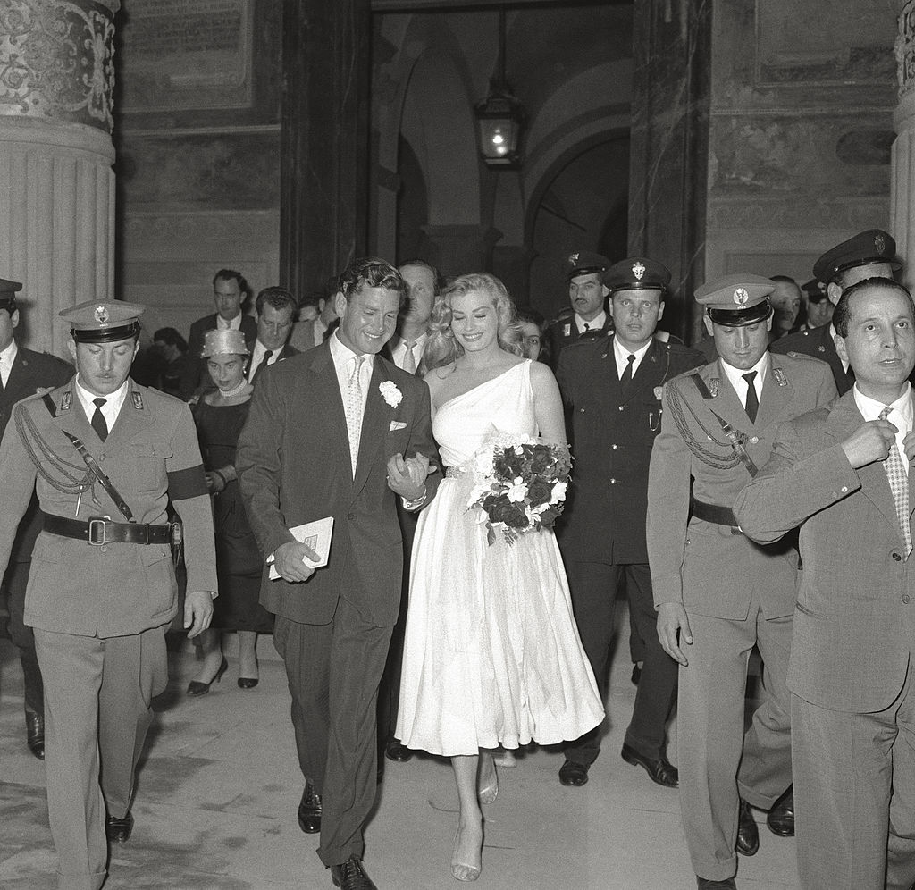 Wedding Between Anita Ekberg And Anthony Steel