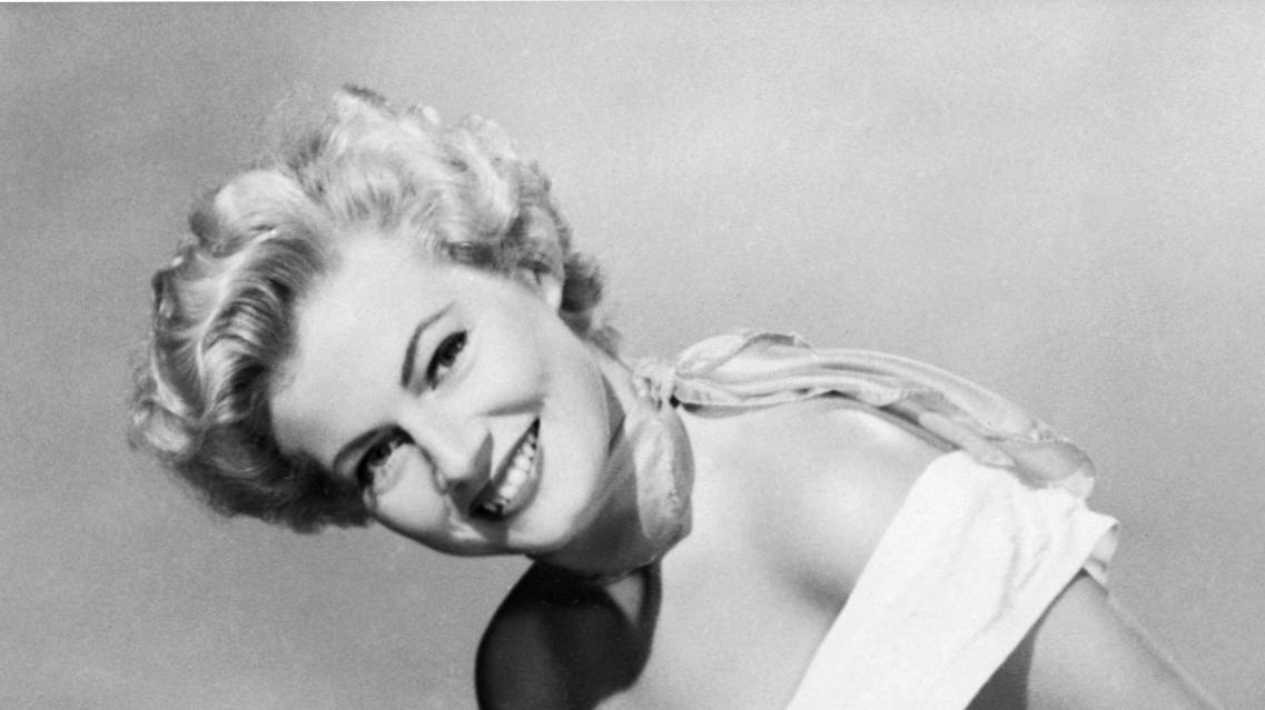 Anita Ekberg Standing In white top