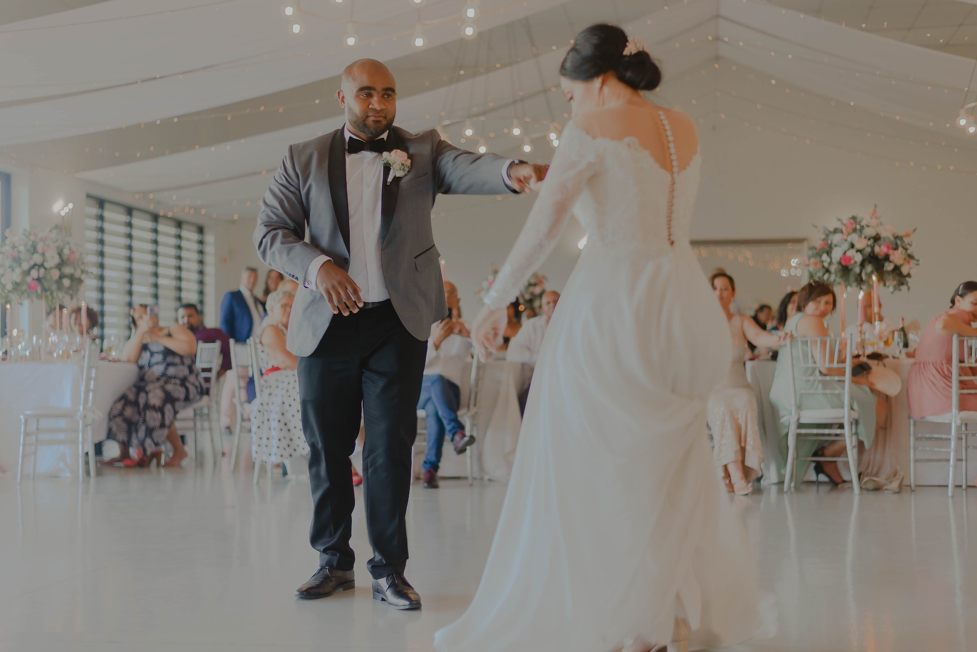 Groom and Bride dancing