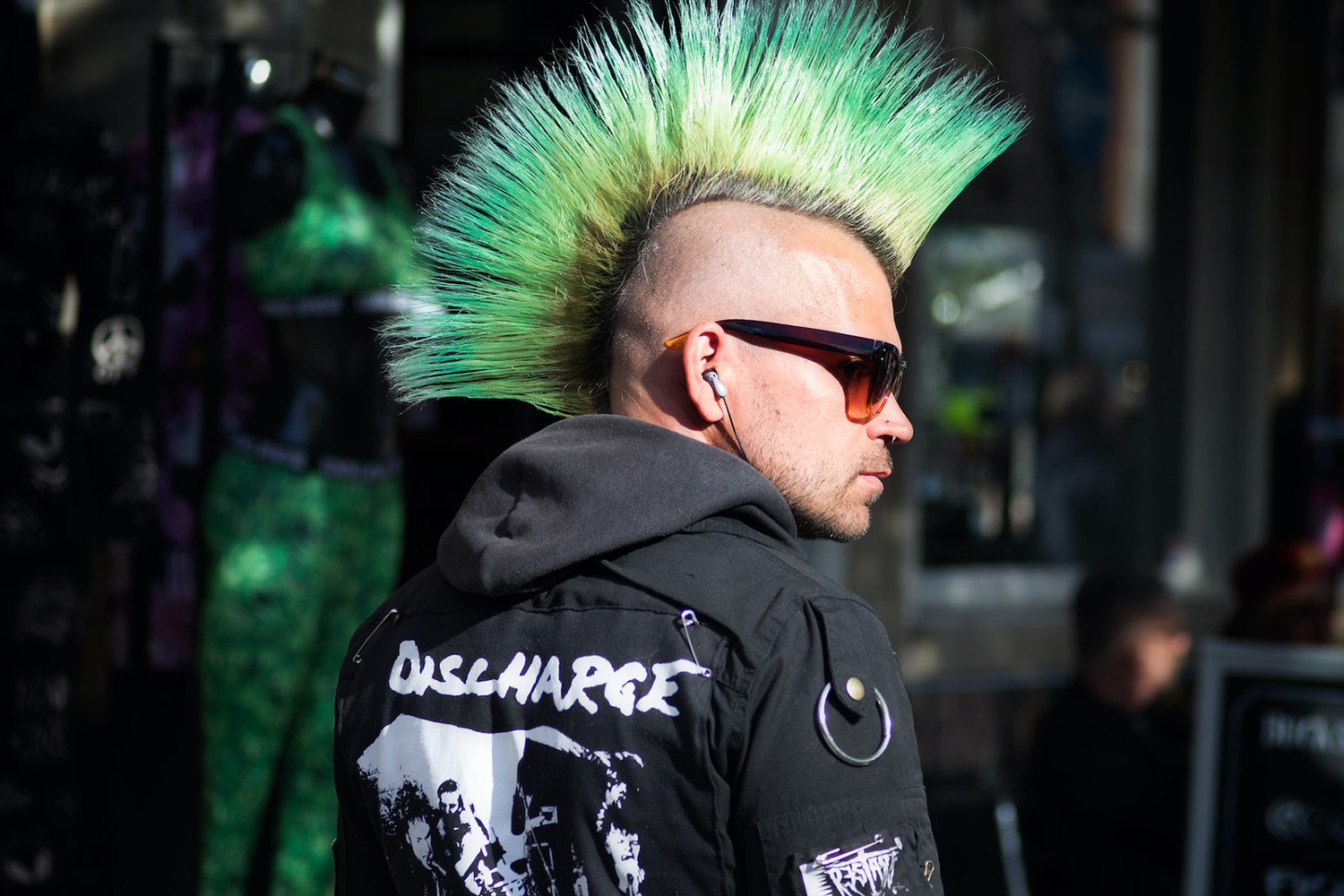 Man With A Green Mohawk